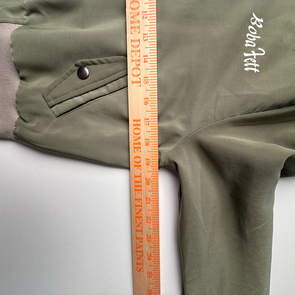 Star Wars Her Universe Boba Fett Mandalorian Bomber Jacket Woman’s Med - Picture 4 of 8